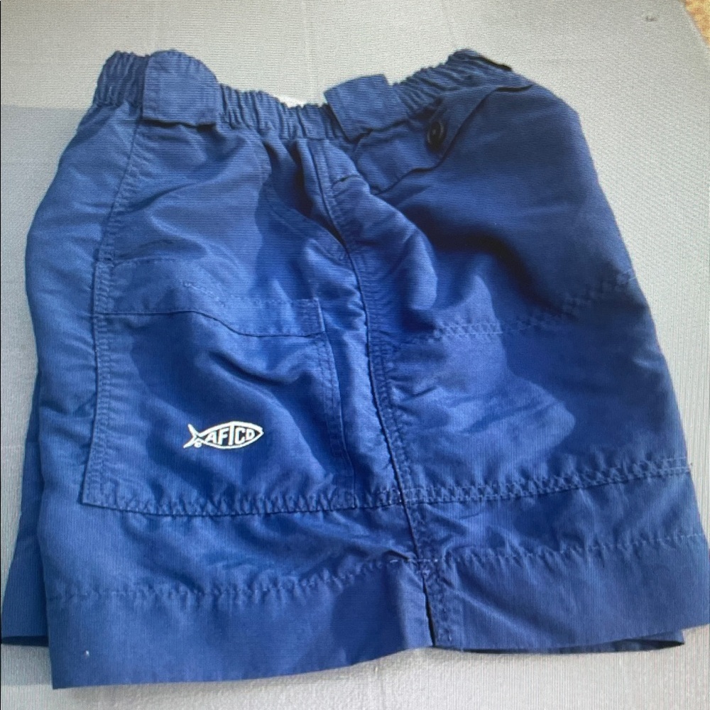AFTCO Deep Navy Cargo Shorts with Pocket Logo